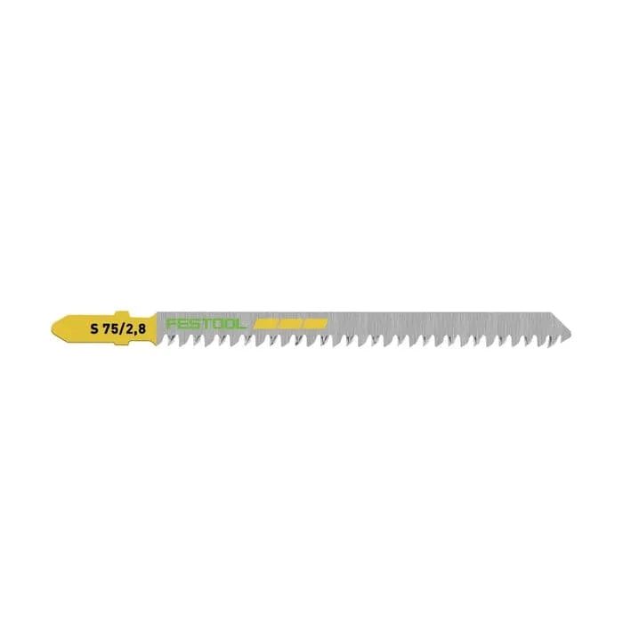 Festool 20Pce Straight Cut Jigsaw Blade S 75mm x 2.8mm 204261
