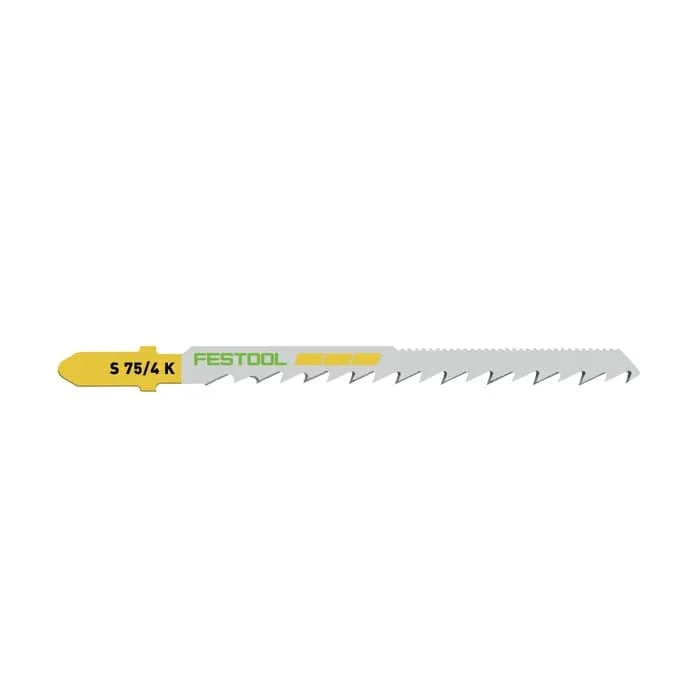 Festool 20Pce Curved Cut Jigsaw Blade S 75mm x 4mm K 204266