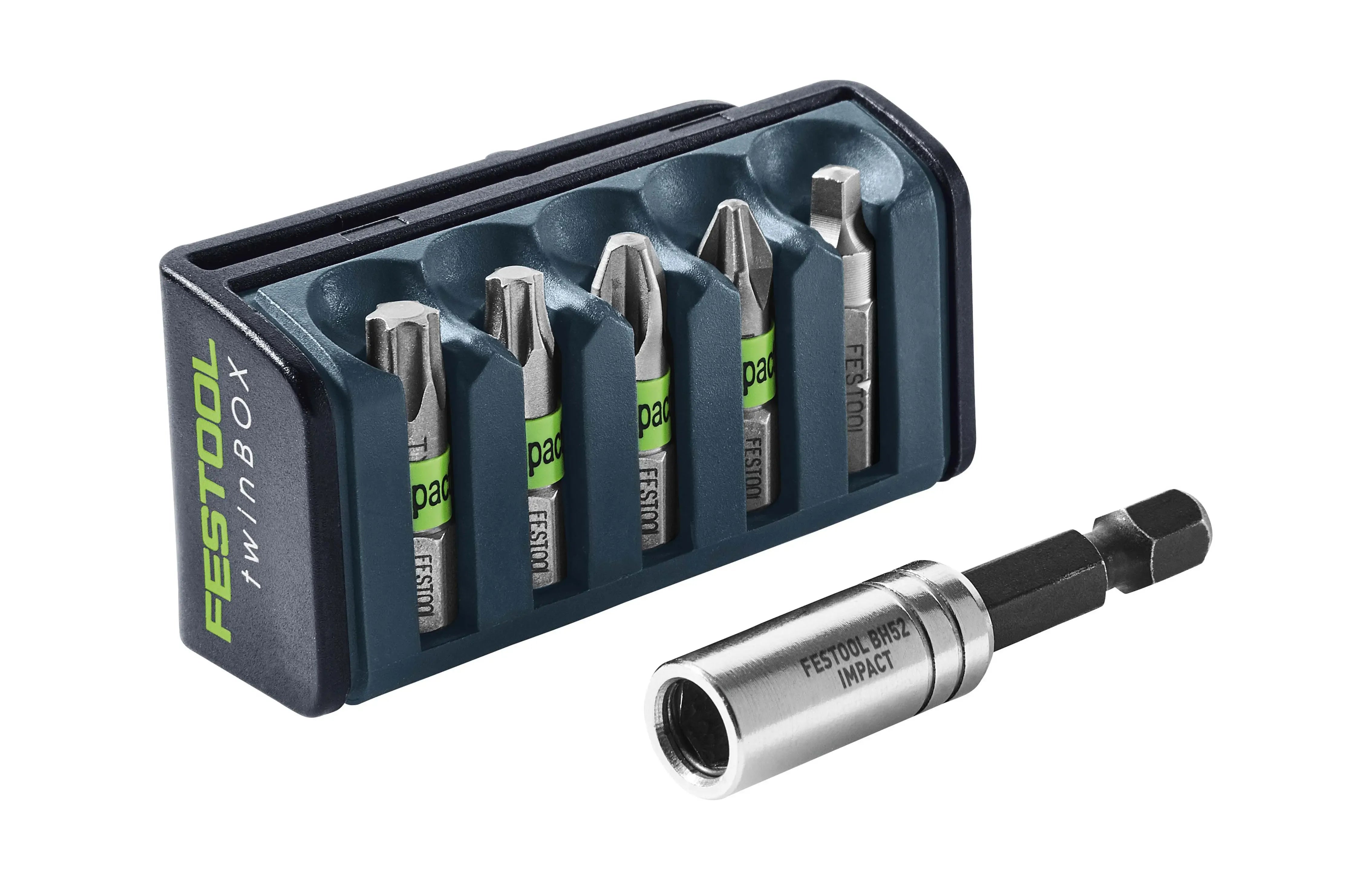 Festool Impact 5 Piece Bit Box 2 with Bit Holder Set 204382