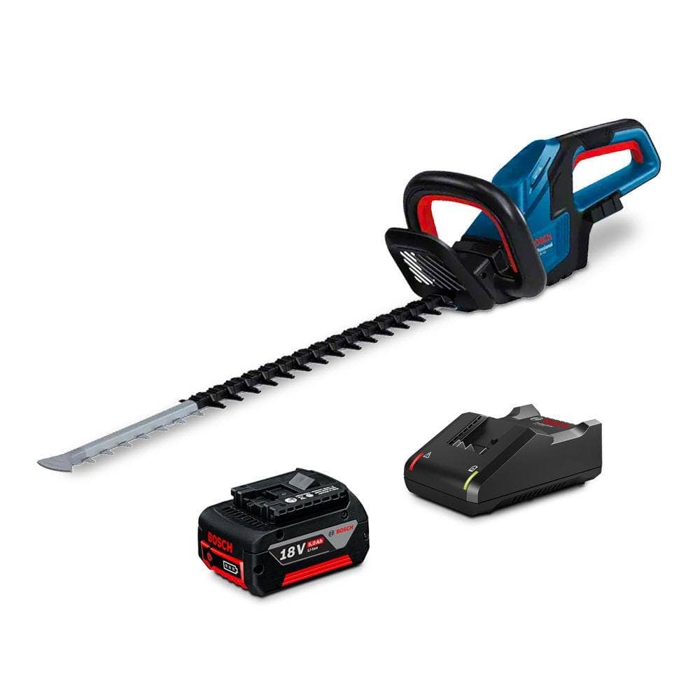 18V Brushless 1 x 5.0Ah Hedge Trimmer Kit - 061599263L by Bosch