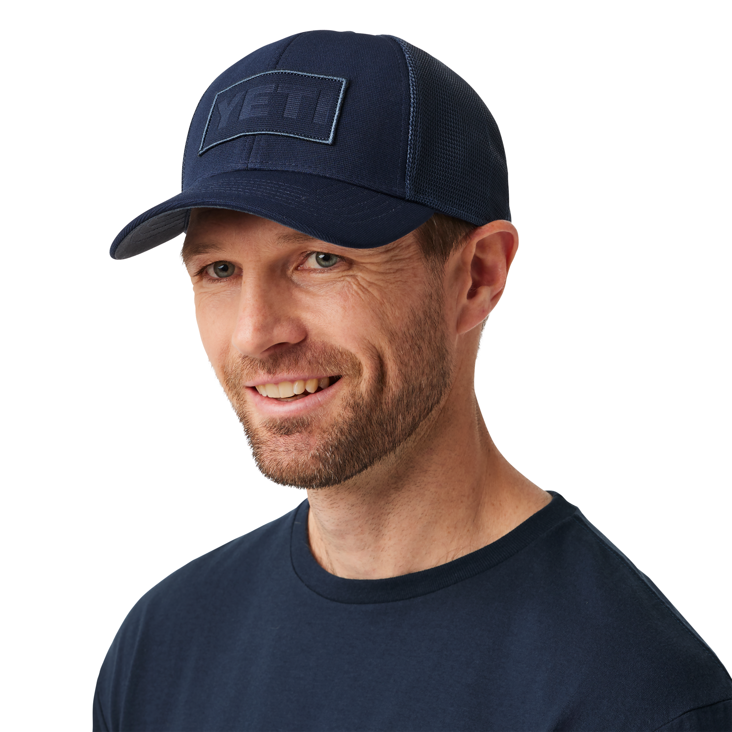 YETI Core Patch Trucker Hat Navy on Navy 21023005566