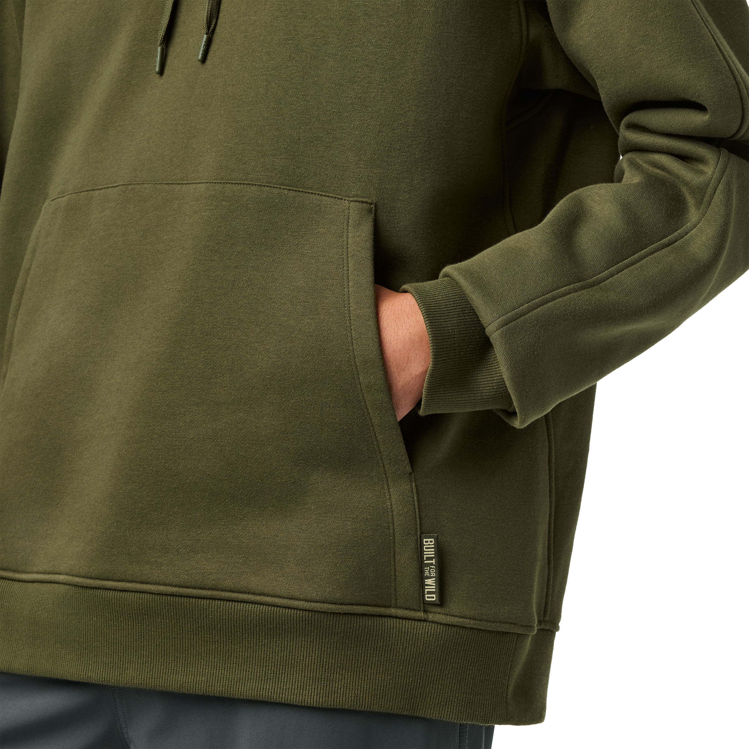 YETI Script Built for the Wild Fleece Hoodie Olive 21023007363