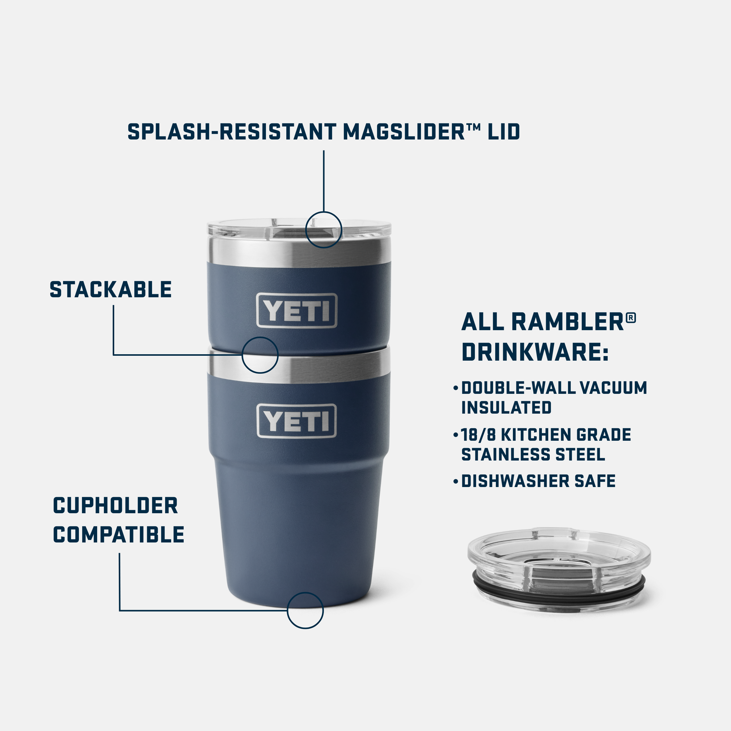 YETI Rambler® 16 oz (473 ml) Stackable Cup 21071503614