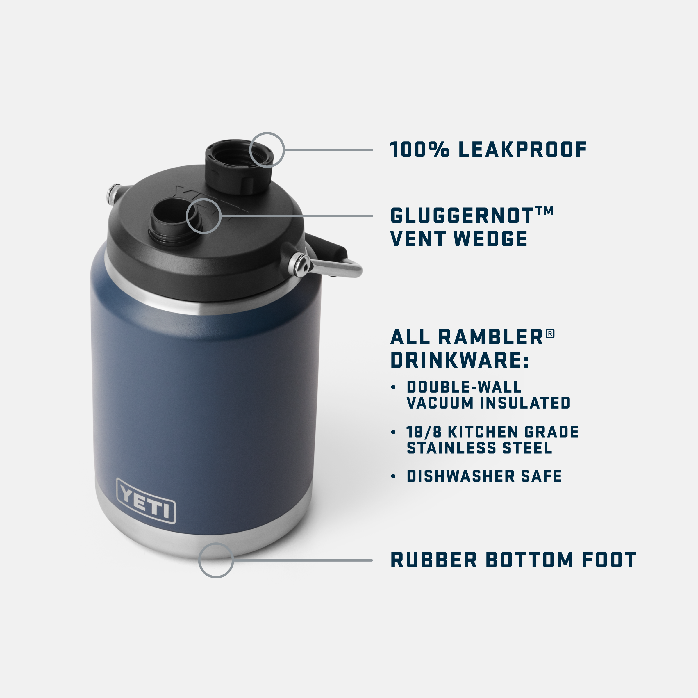 YETI Rambler® 1/2-Gallon (1.9L) Jug 21071502952