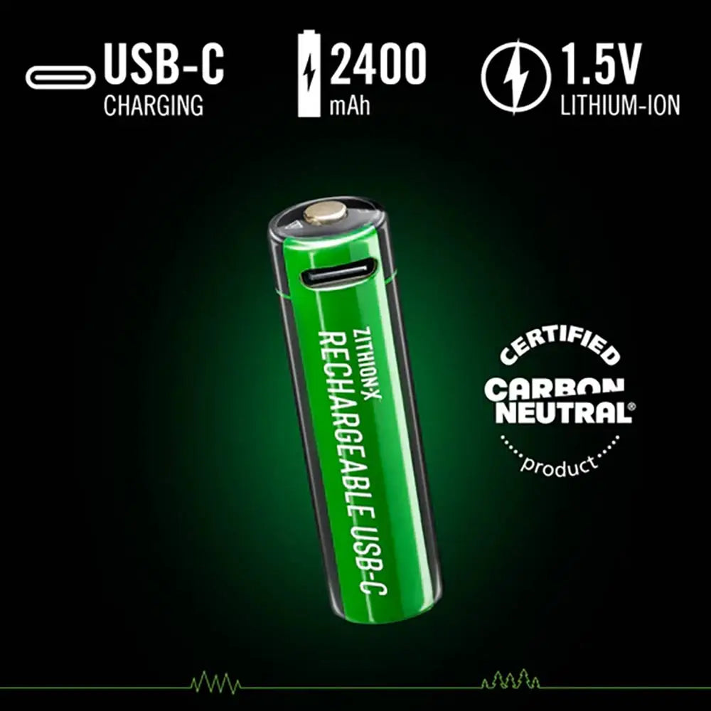 Coast USB-C Rechargeable AA Batteries COAZXAA 811806 | 4 Pack