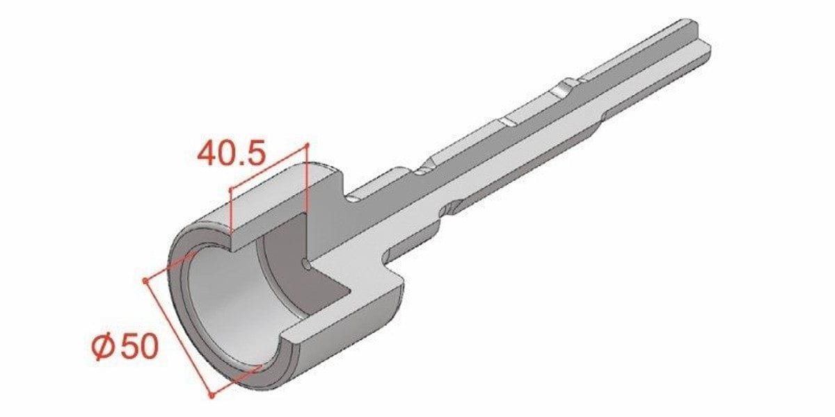 Action 50x250mm Star Picket Driver With 21mm Hex 22722250