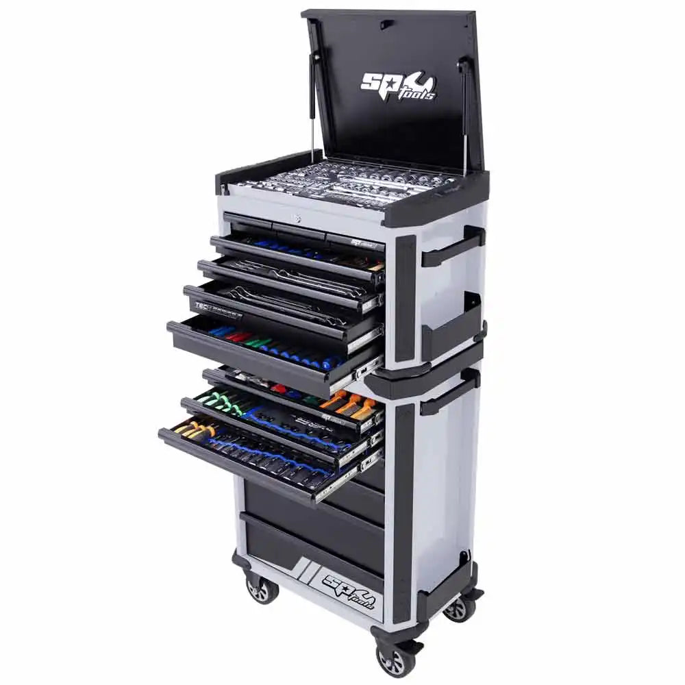 SP Tools Tech Series 629 Piece Metric/SAE Tool Kit Plus Extra EVA Trays SP50444DX