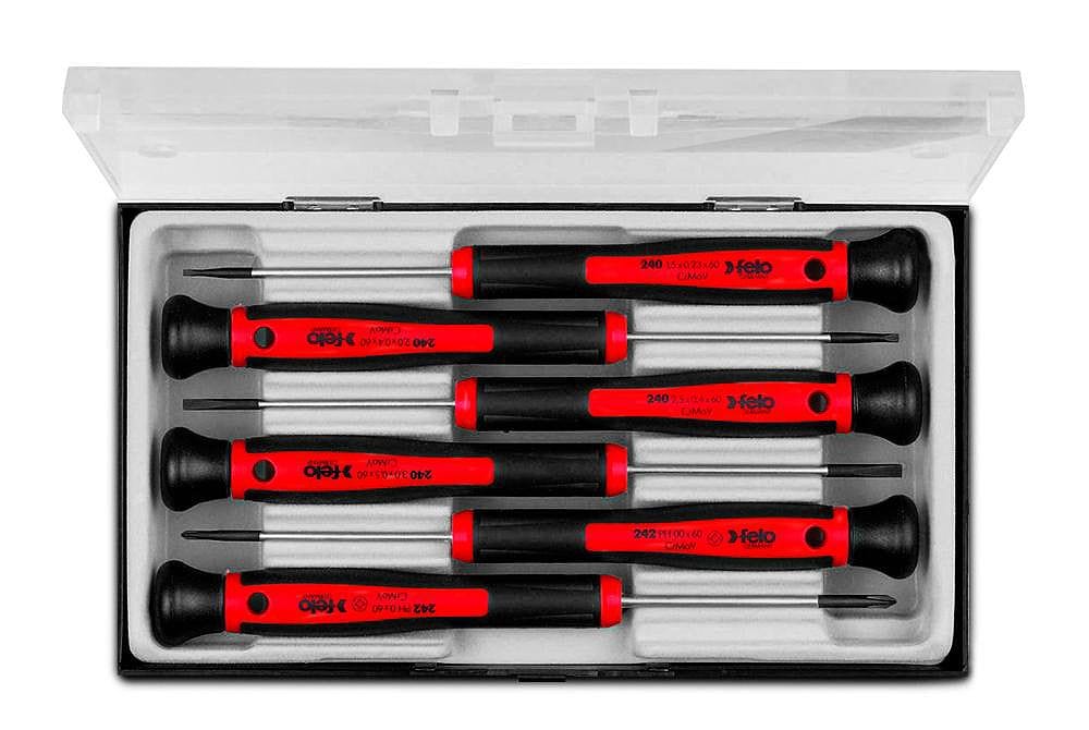Screwdriver Set, 6Pce Precision, Slotted/Phillips - 24096156 by Felo