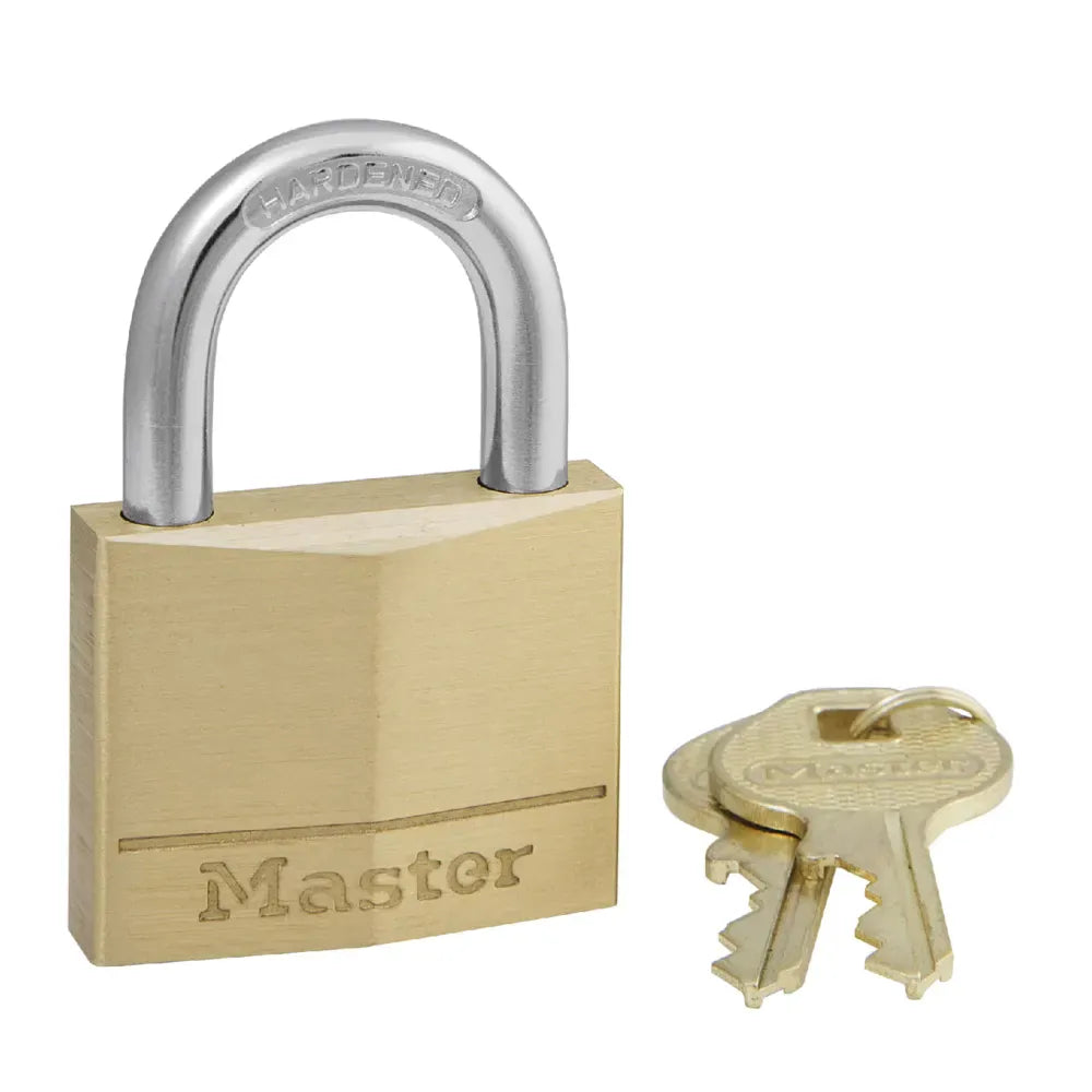 Master Lock 40mm Diamond Brass Padlock With 22mm Shackle