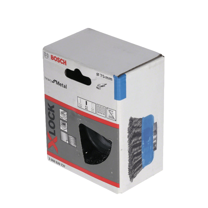 X-LOCK Wire Cup Brush Knotted 75mm Steel 2608620727