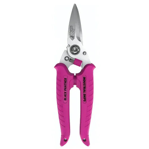 Sterling 185mm Pink Stainless Steel Black Panther Industrial Snips 29-721P | Limited Edition