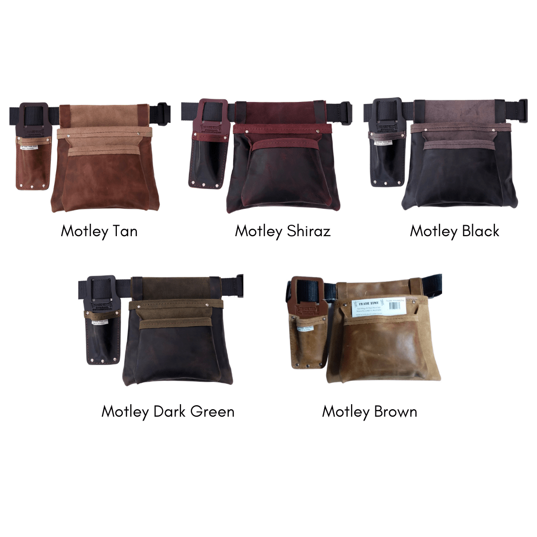 Tool Bag Gardening Vineyard Double Pouch Leather