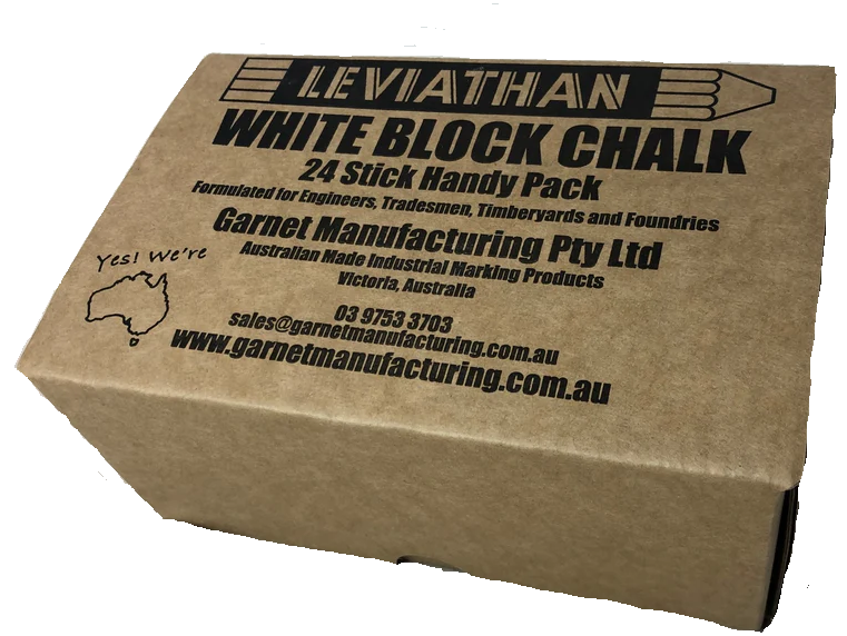 Leviathan White Block Chalk | 24 Stick Pack