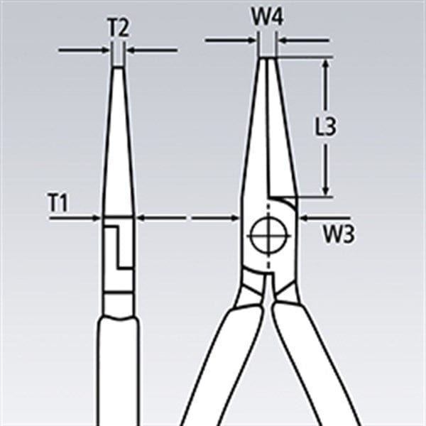 Gripping Pliers - Needle Nose 3111160SB by Knipex