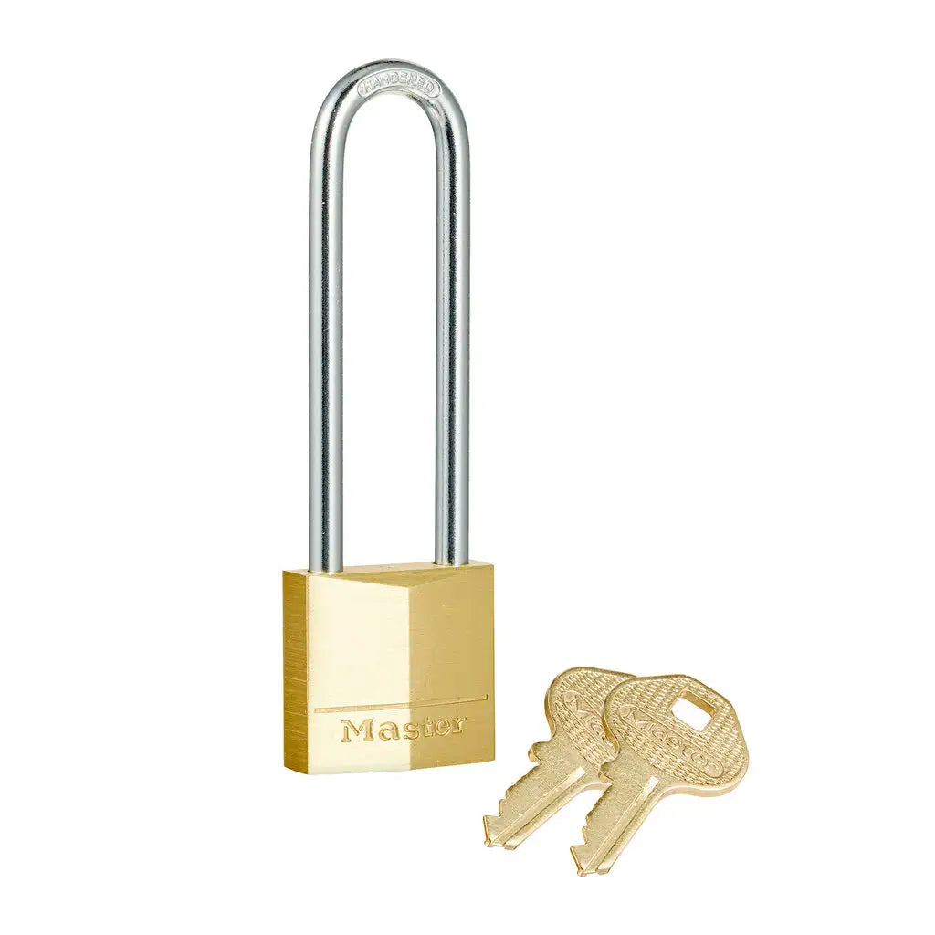 Master Lock 30mm Diamond Brass Padlock With 64mm Long Shackle 130DLJAU