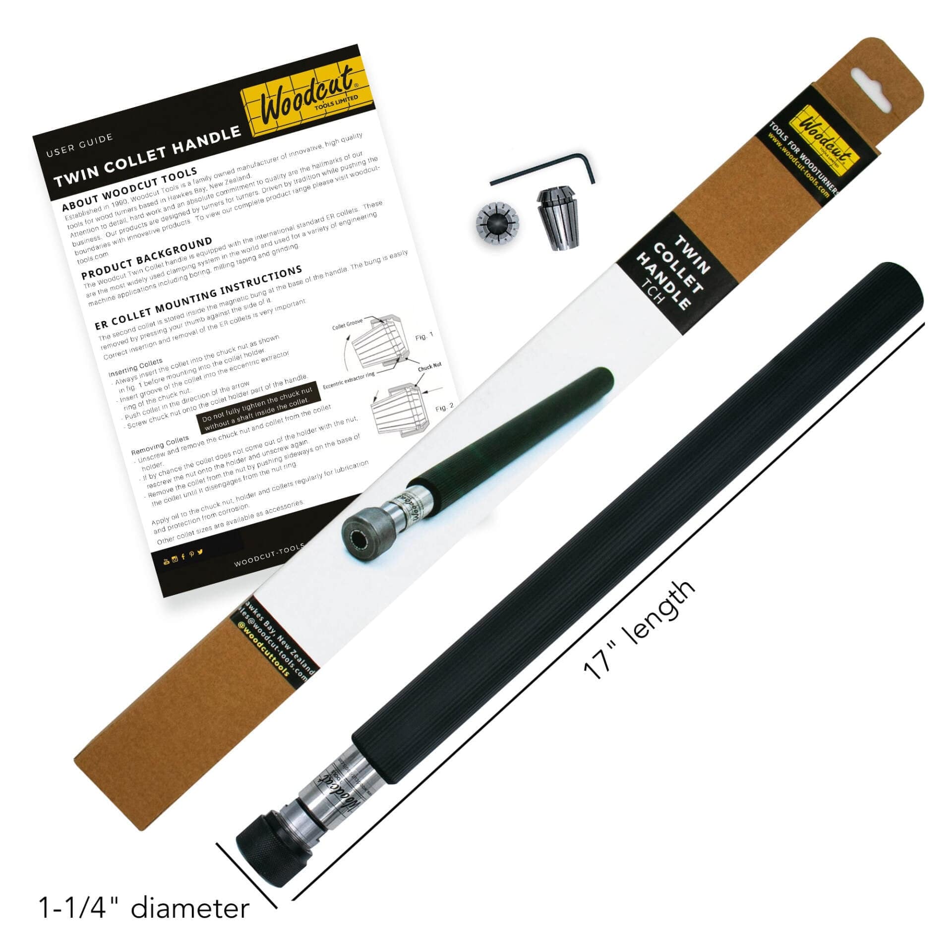 Woodcut Tools Twin Collet Handle TCH