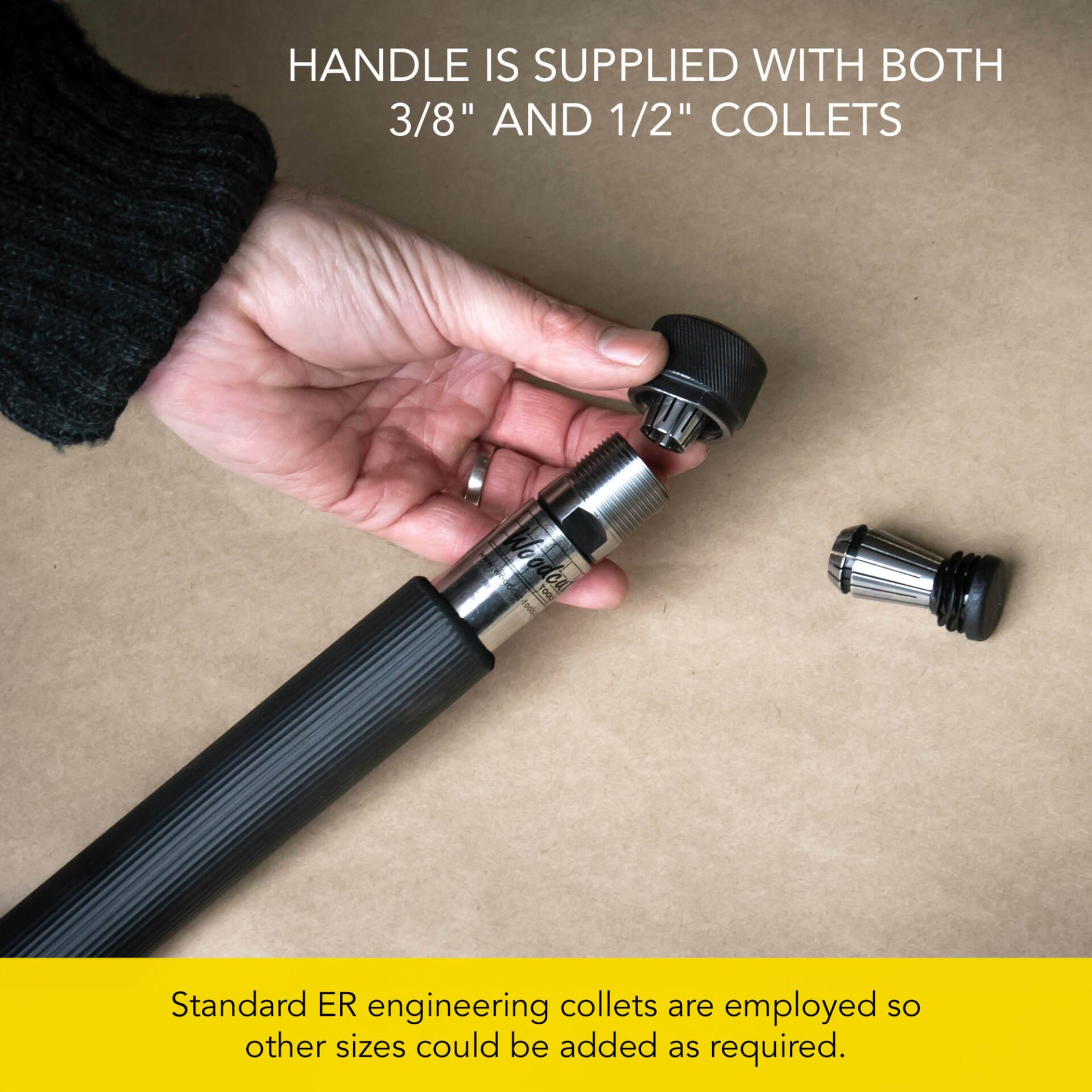 Woodcut Tools Twin Collet Handle TCH