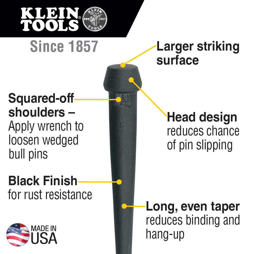Broad-Head Bull Pin by Klein Tools