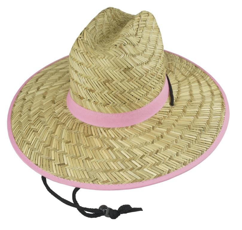 Straw Hat High Vis Band Pink 11810