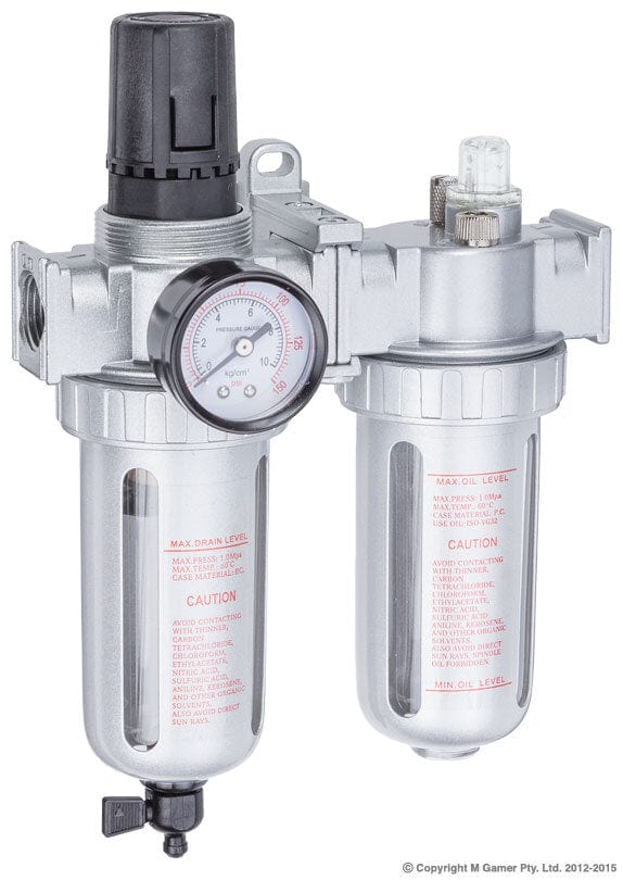 Control Unit 1/4" Filter Regulator and Lubricator - THBFLR802 by Geiger