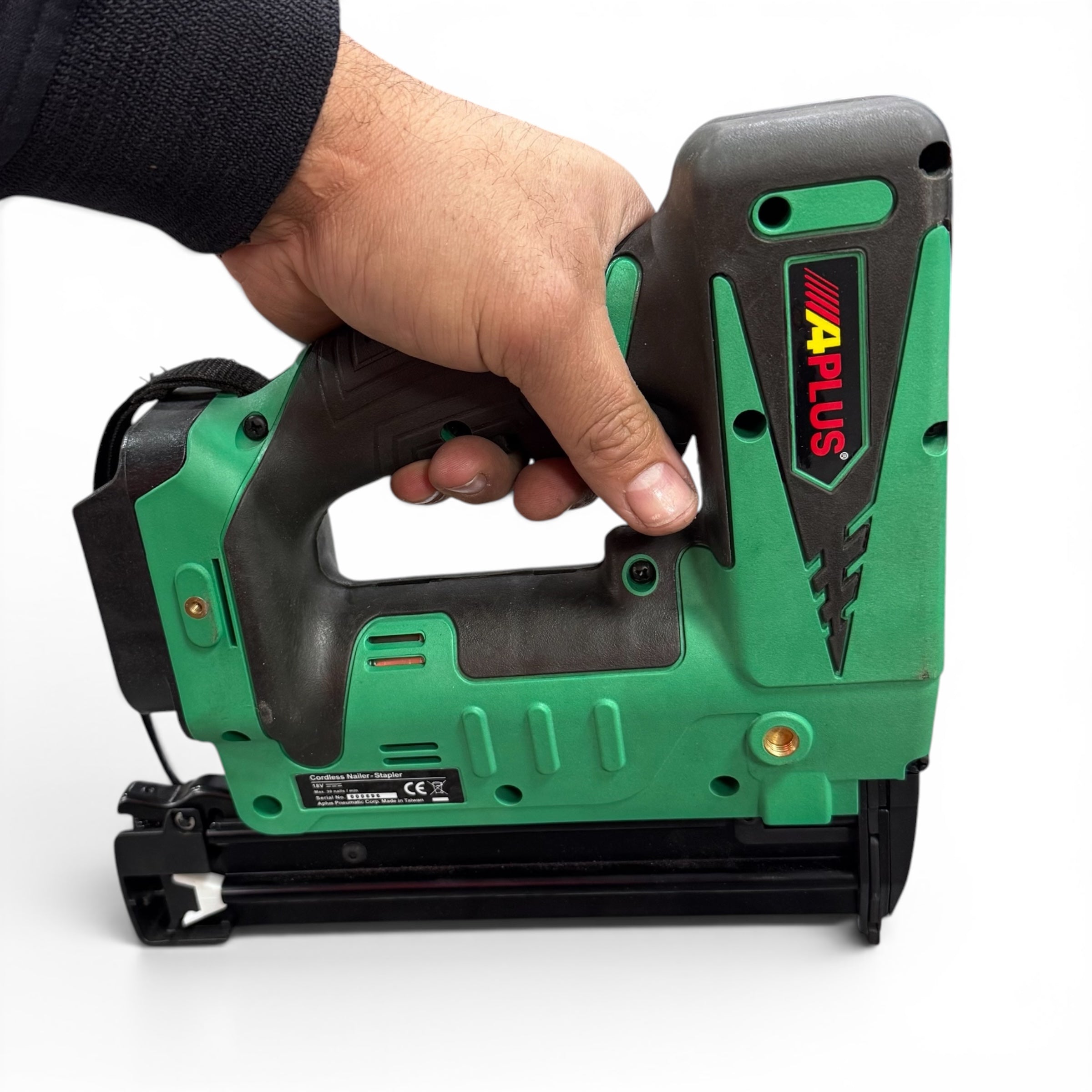APlus DF18/35-M 18V 18 Gauge Cordless Brad Nailer Bare Tool | Makita 18V Battery Compatible