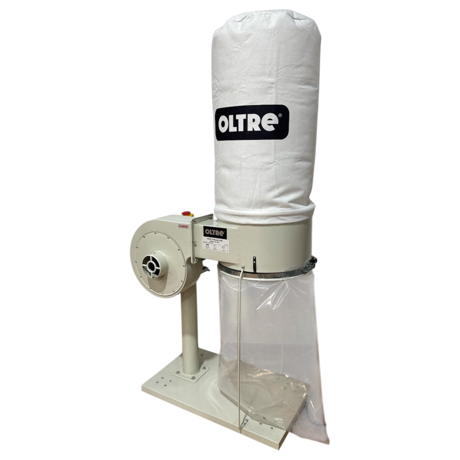 Oltre Dust Collector 240V 1HP 1 x Filter Element (1 Top + 1 Bottom Bag) 500CFM OT-DC-750