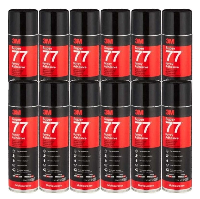 Super 77™ Cylinder Spray Adhesive Clear, Large Cylinder 3M-77 by 3M