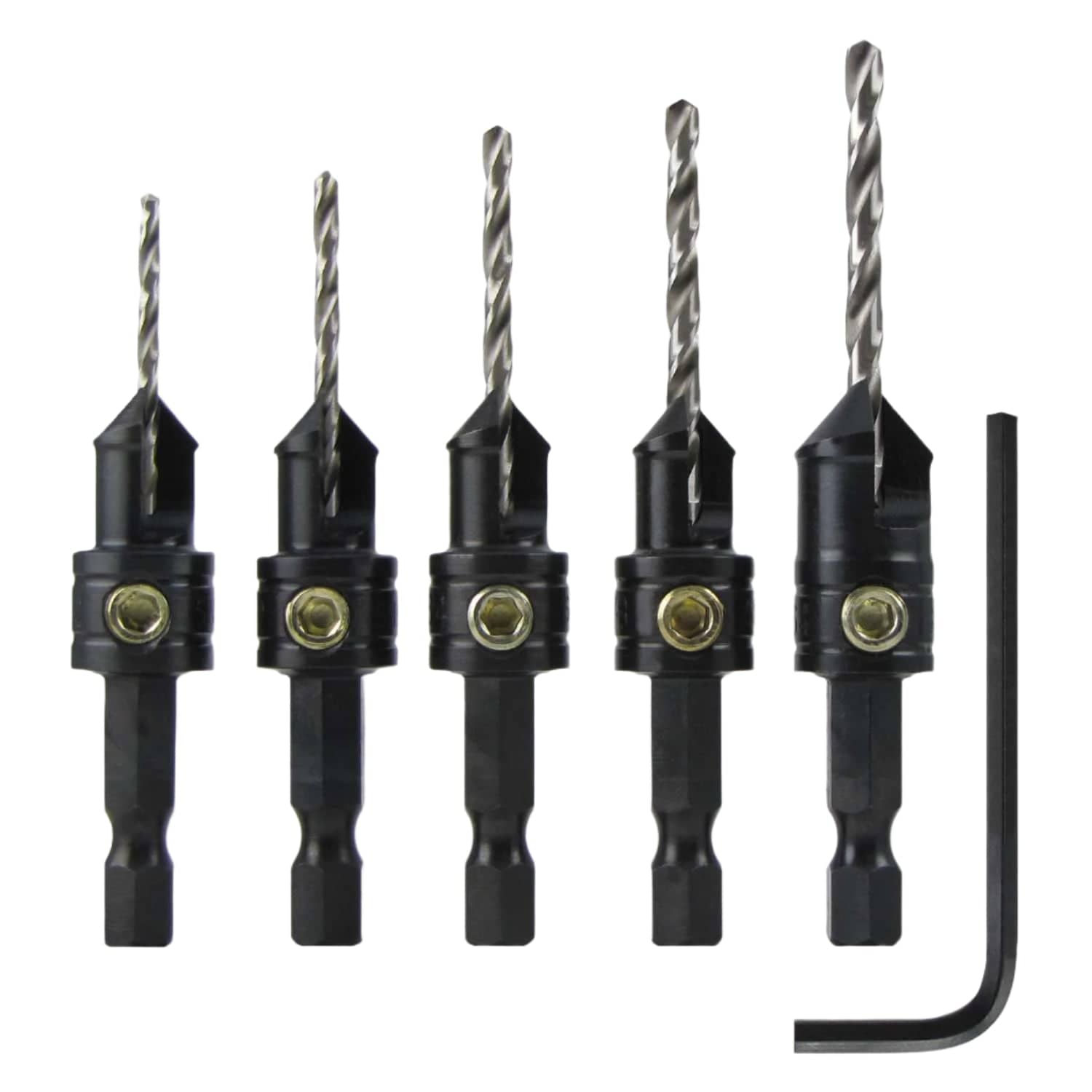 Snappy Tools Countersink Drill Bit Set - HSS Twist Drill 40030