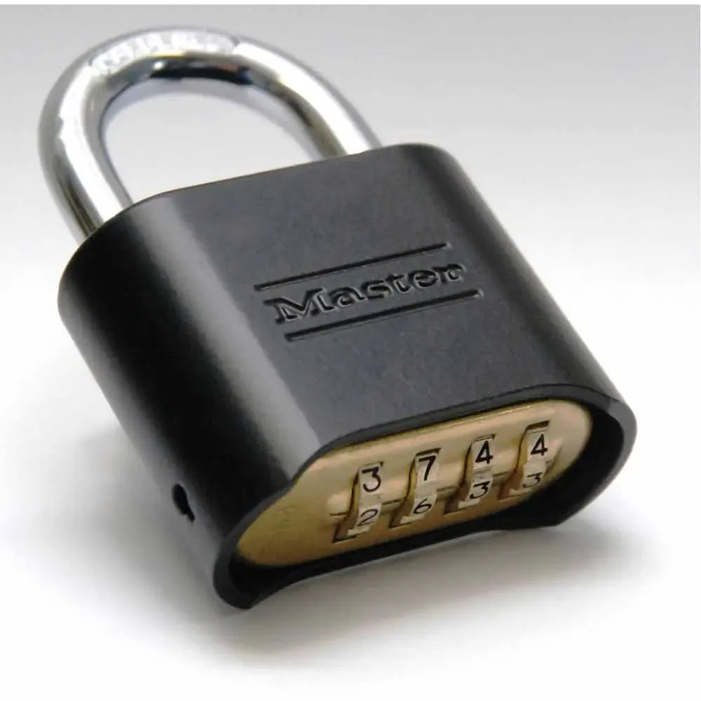 Master Lock 51mm Black Zinc Hardened Combination Padlock With 25mm Shackle 178DAU