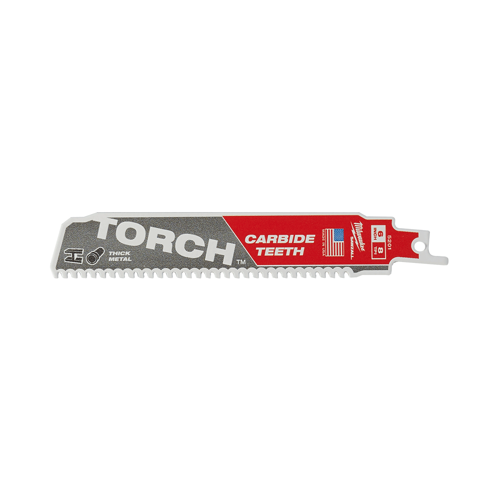 Milwaukee SAWZALL™ The TORCH™ with Carbide Teeth 150mm 6" 8TPI Blade 48005201