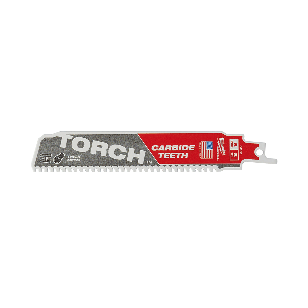 Milwaukee SAWZALL™ The TORCH™ with Carbide Teeth 150mm 6" 8TPI Blade 48005201