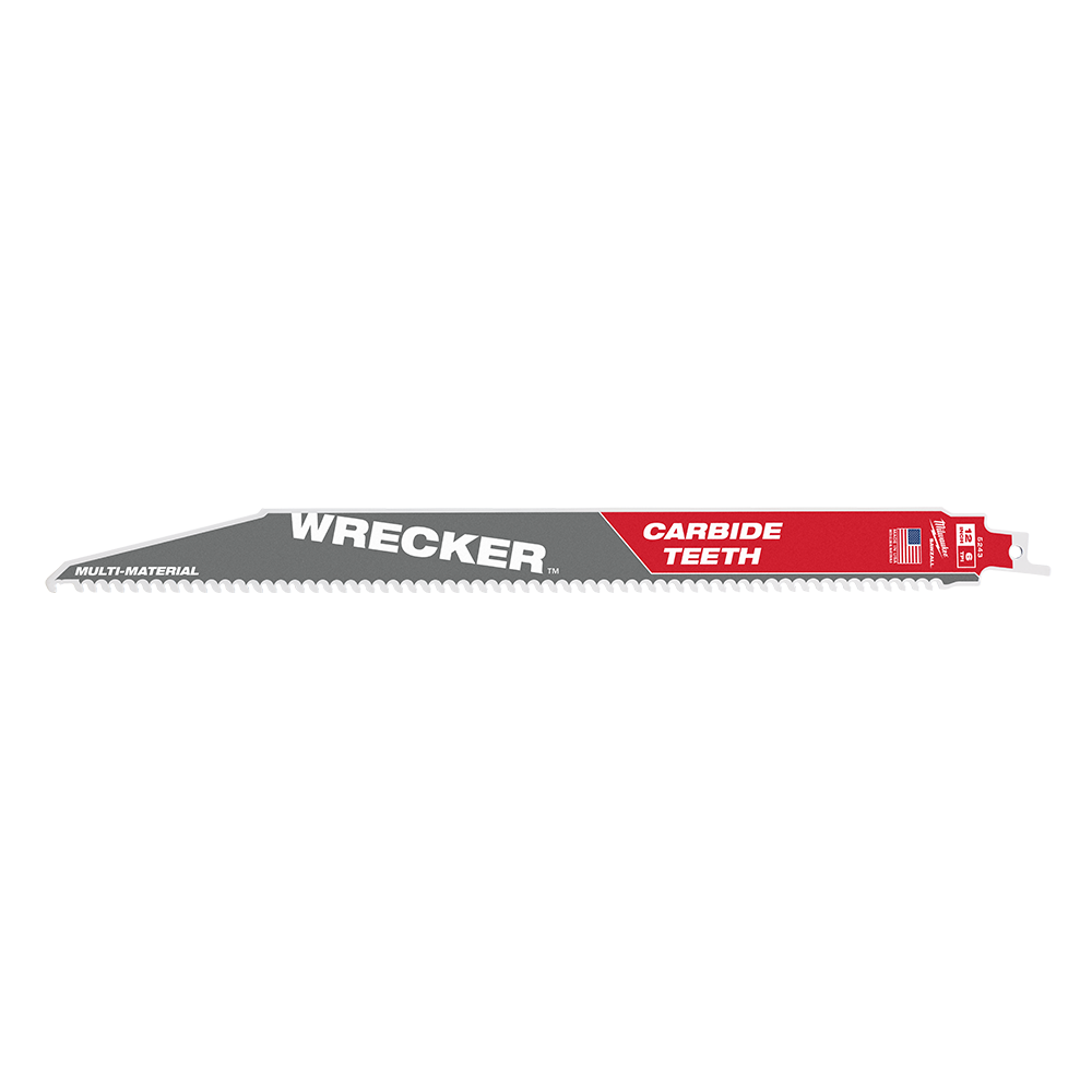 Milwaukee SAWZALL™ The WRECKER™ with Carbide Teeth Demolition 300mm 12" 6TPI Blades