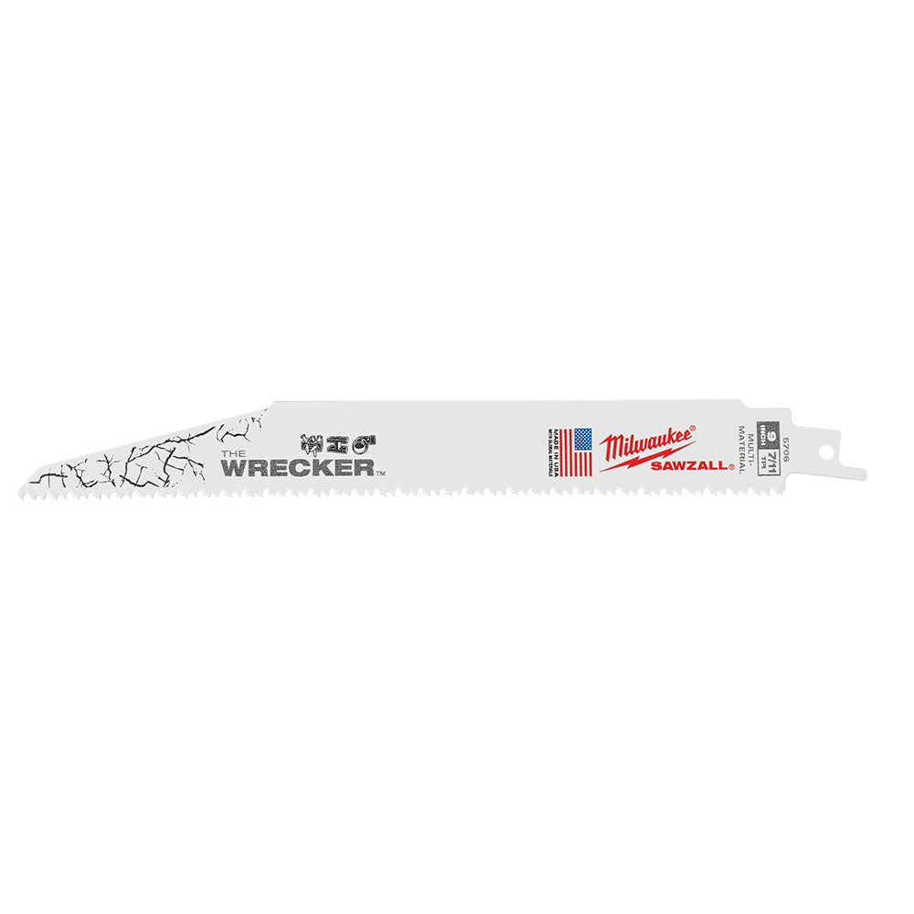 Milwaukee SAWZALL™ The WRECKER™ Demolition 230mm 9" 7/11TPI Blades