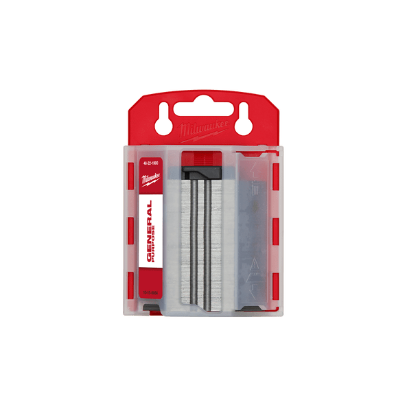 Milwaukee 100Pce General Purpose Utility Blades in Dispenser 48221900