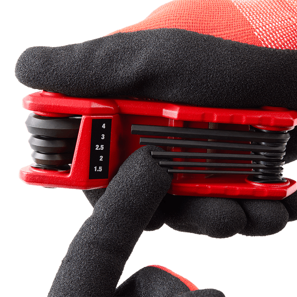 8Pce Metric Folding HEX Key Set - 48222182 by Milwaukee