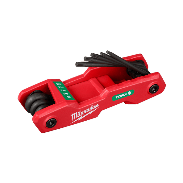 8Pce TORX Folding HEX Key Set - 48222184 by Milwaukee