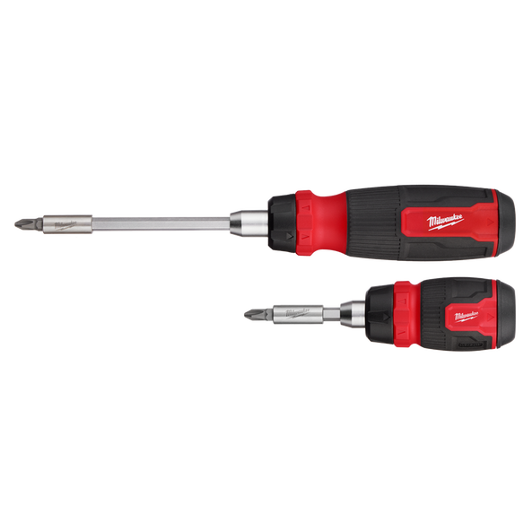 2Pce 14-IN-1 Ratcheting Multi-Bit & 8-IN-1 Ratcheting Compant Multi-Bit Screwdriver Set 48222905 by Milwaukee