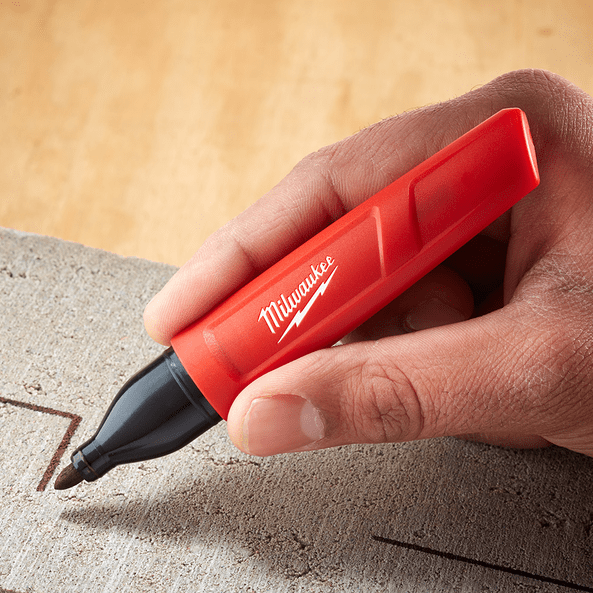 Milwaukee INKZALL™ Black Medium Point Marker 48223102 | 2 Pack