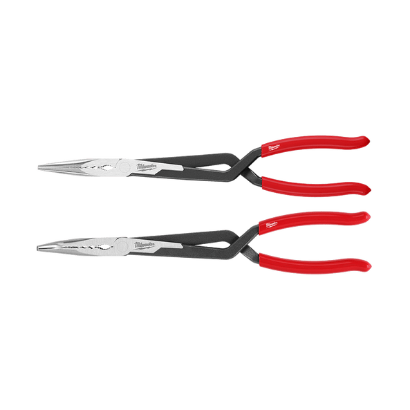 2Pce Long Reach Hose Grip Pliers Set 48226542 by Milwaukee