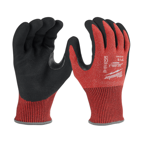 Cut 4(D) Nitrile Dipped Gloves by Milwaukee