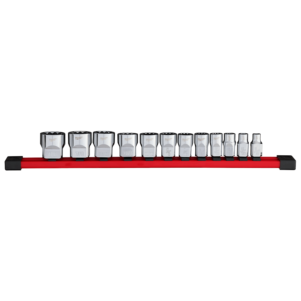 Milwaukee 12Pce 3/8" Drive 12Pt SAE Socket Set 48229420