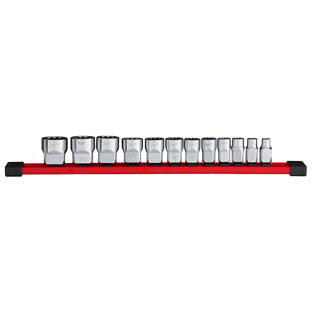 Milwaukee 12Pce 3/8" Drive 12Pt SAE Socket Set 48229420