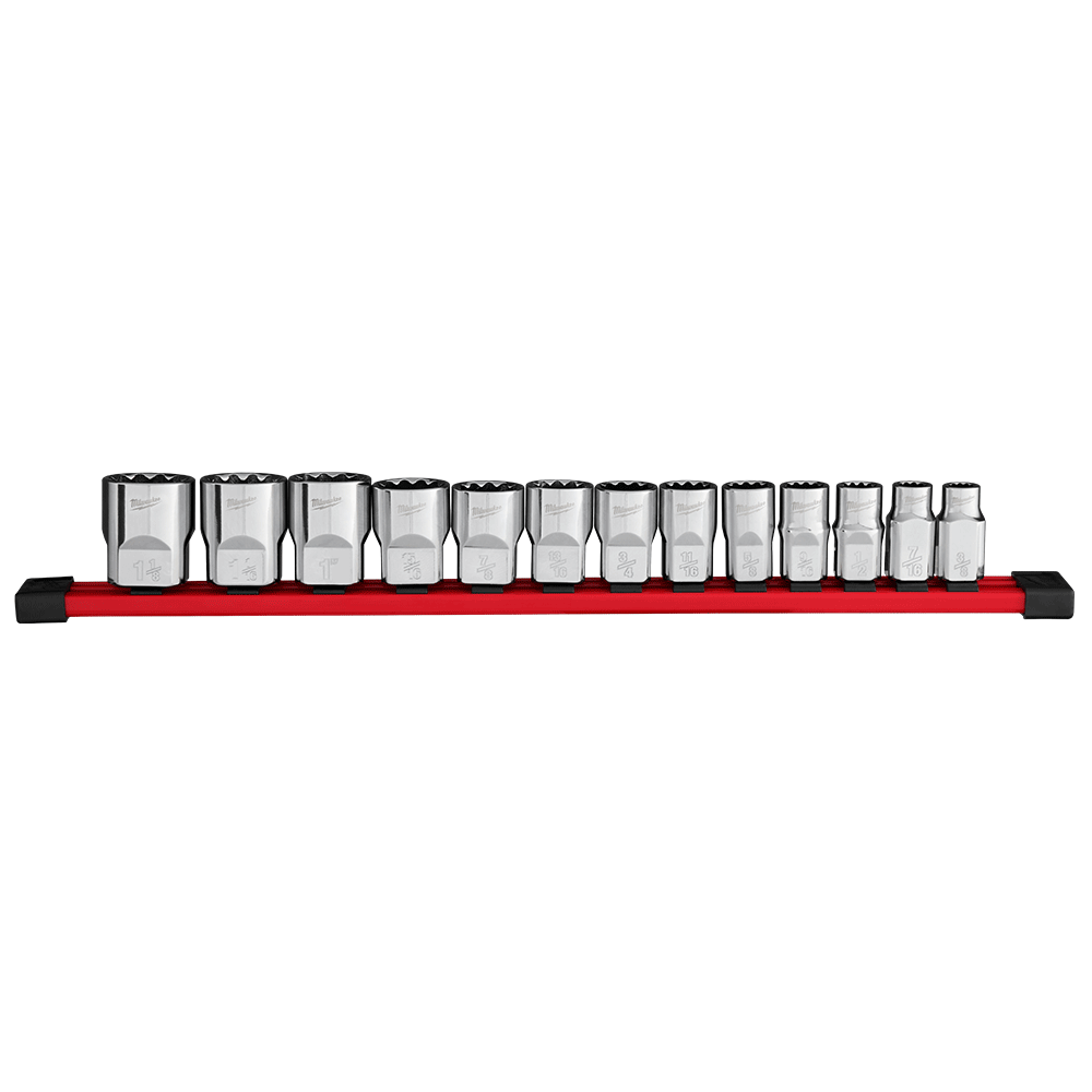Milwaukee 13Pce 1/2" Drive 12Pt SAE Socket Set 48229422
