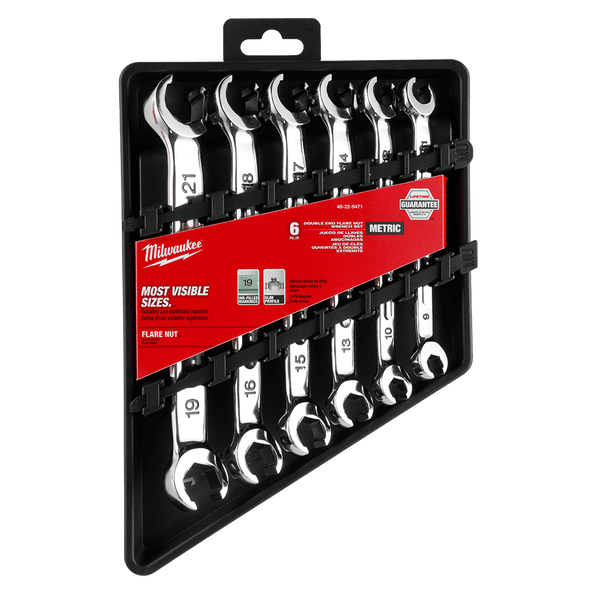 5Pce Metric Double End Flare Nut Wrench Set 48229471 by Milwaukee