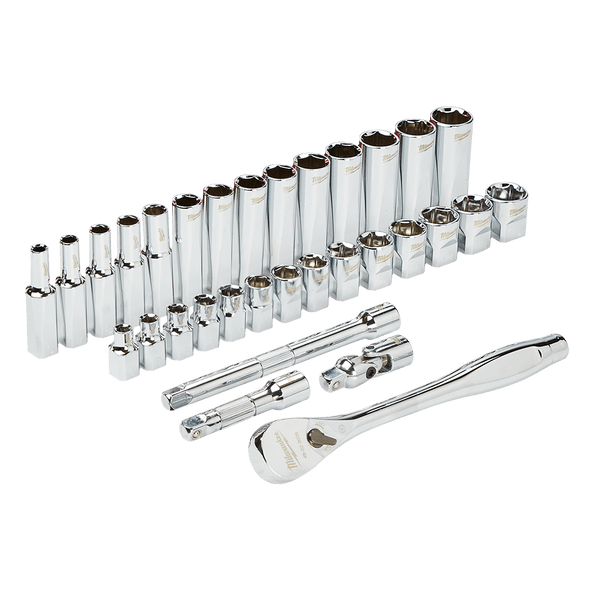 3/8" Drive 32pce Ratchet & Socket Set - Metric 48229508 by Milwaukee