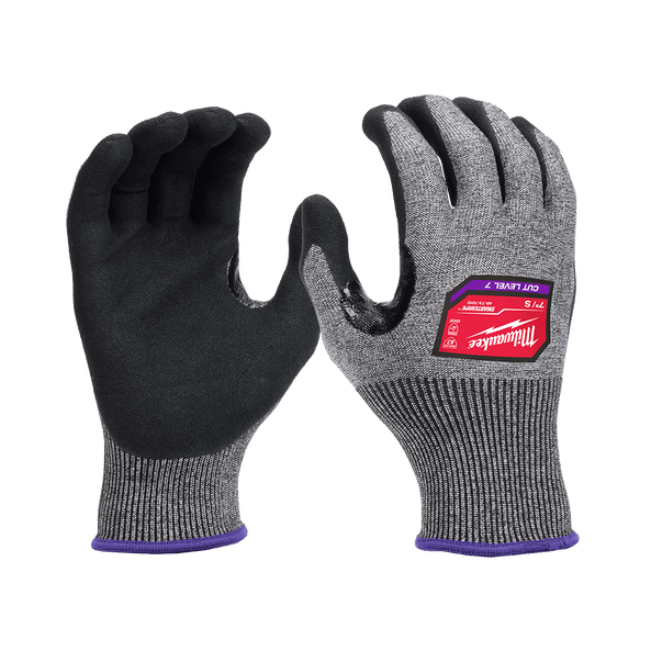 Cut F(7) High Dexterity Nitrile Dipped Gloves by Milwaukee