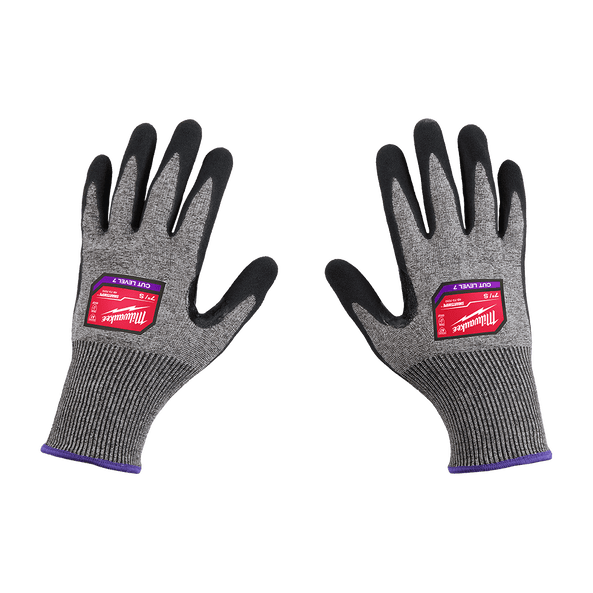 Cut F(7) High Dexterity Nitrile Dipped Gloves by Milwaukee