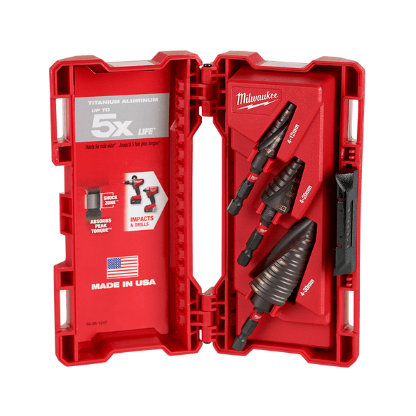 Shockwave Step Bit Set 48899266 by Milwaukee