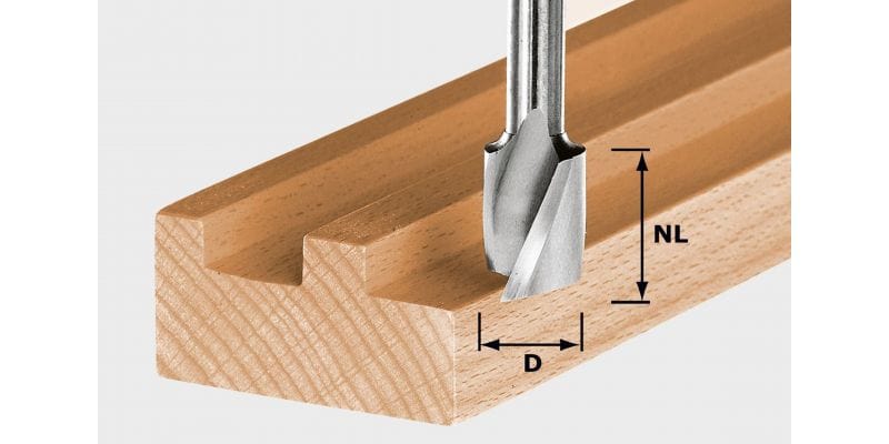 Spiral Groove Cutter HW S8 D6/NL16 - 490978 by Festool