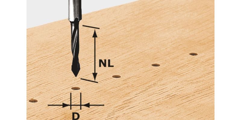Dowel Drill HW S8 D5/NL30 - 491064 by Festool